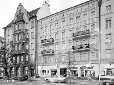 Wohn- und Geschäftshaus, Mietshaus  Frankfurter Allee 82, 84 Finowstraße 1, 2, 2A, 3, 4