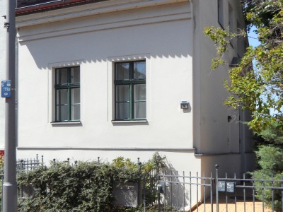 Wohnhaus, Seitenflügel, Remise  Scharnweberstraße 74