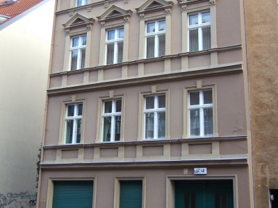 Mietshaus, Remise, Hofpflasterung  Jüdenstraße 40, 42