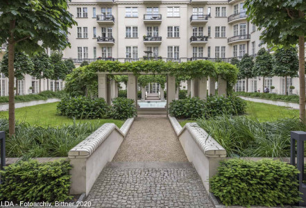 Gartenanlage im Hof II des ehem. Haus Cumberland