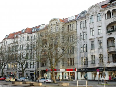 Wohnhausgruppe  Kurfürstendamm 157, 158, 159, 160 Albrecht-Achilles-Straße, Eisenzahnstraße 