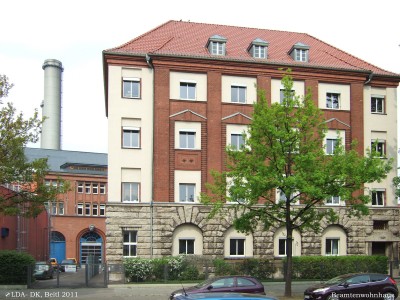 Kraftwerk Wilmersdorf BEWAG mit Beamtenhaus und Schalthaus